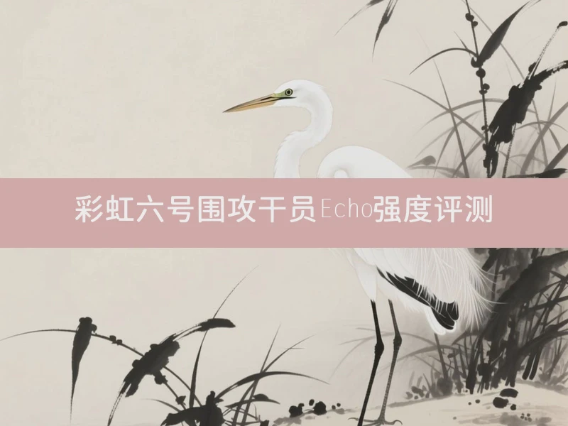 彩虹六号围攻干员Echo强度评测