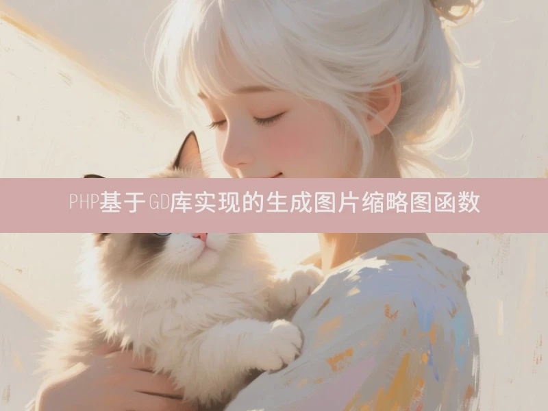 PHP基于GD库实现的生成图片缩略图函数
