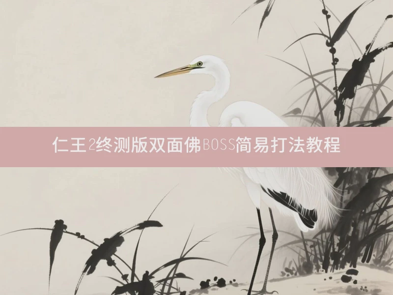 仁王2终测版双面佛BOSS简易打法教程