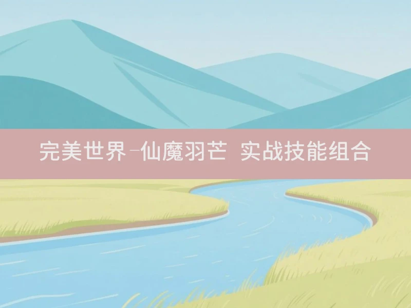 完美世界-仙魔羽芒 实战技能组合