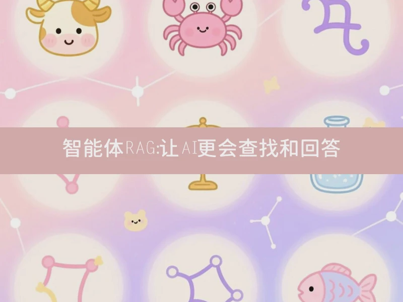 智能体RAG：让AI更会查找和回答