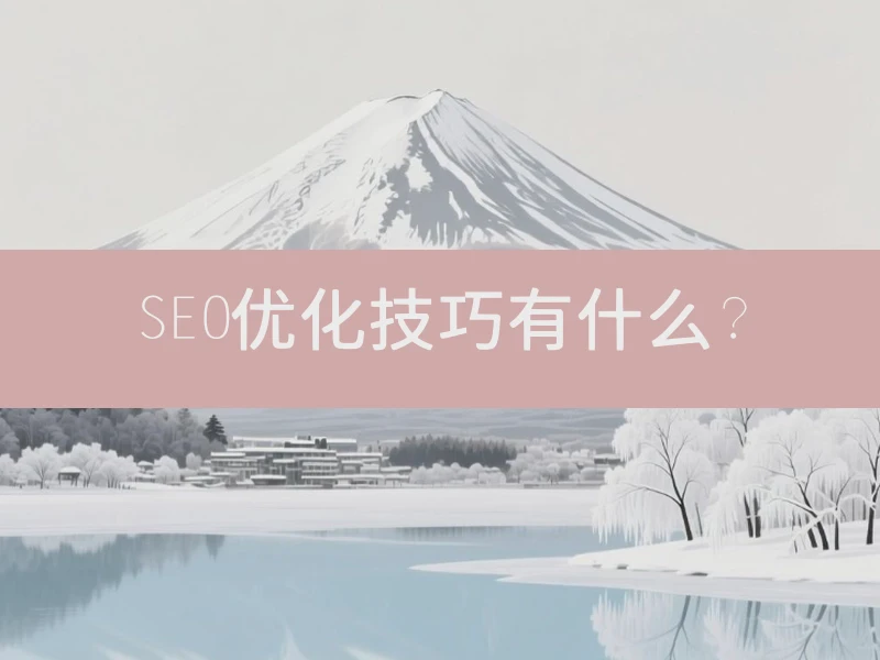 SEO优化技巧有什么？