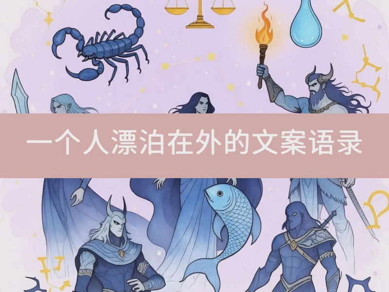 一个人漂泊在外的文案语录