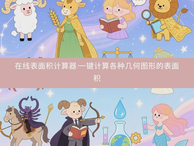 在线表面积计算器:一键计算各种几何图形的表面积