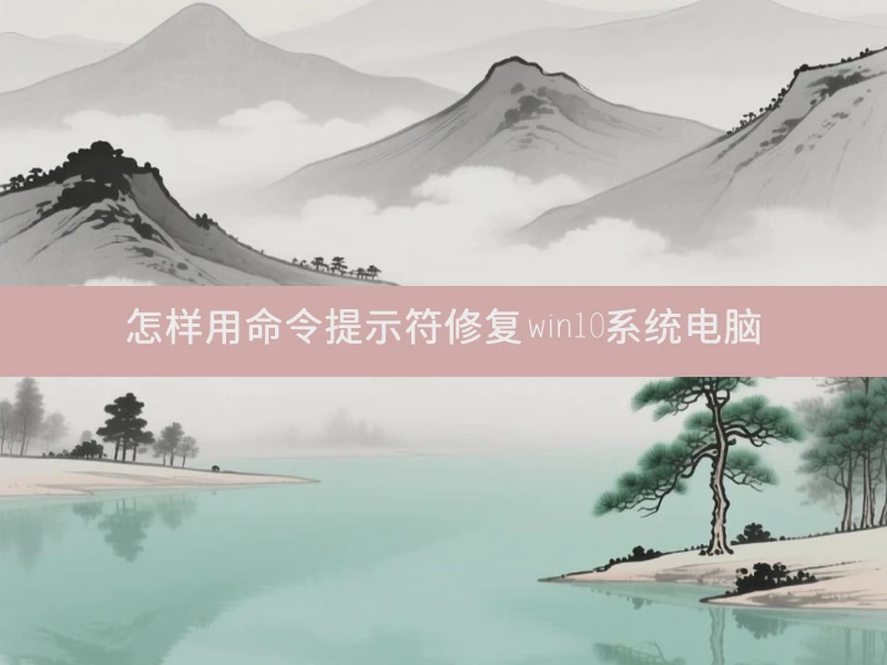 怎样用命令提示符修复win10系统电脑