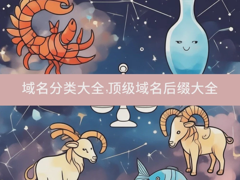 域名分类大全，顶级域名后缀大全