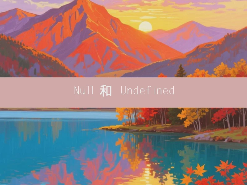 Null 和 Undefined