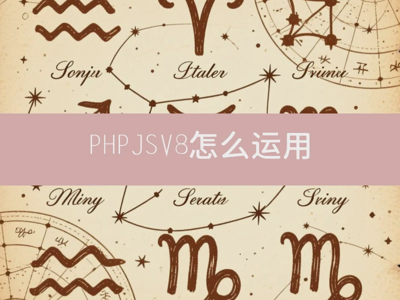 PHPJSV8怎么运用