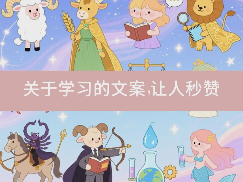 关于学习的文案，让人秒赞