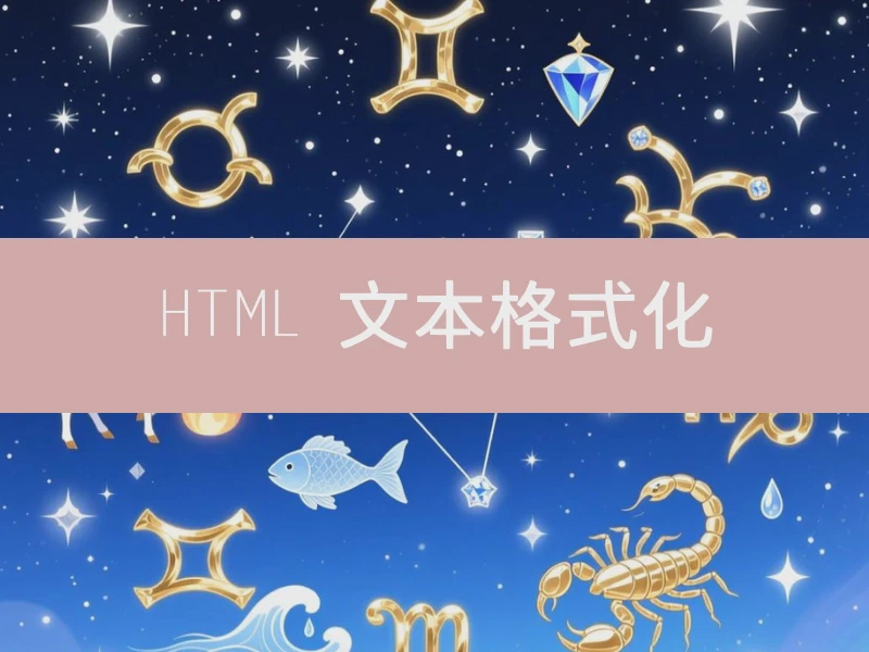 HTML 文本格式化