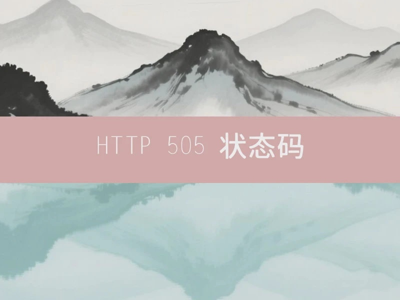 HTTP 505 状态码