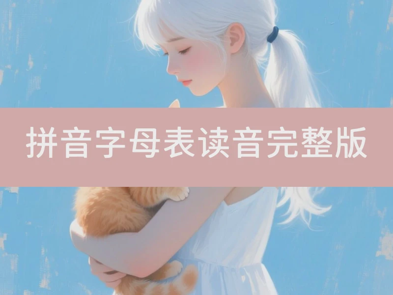 拼音字母表读音完整版