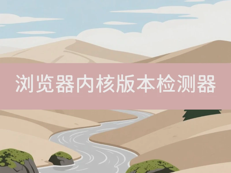 浏览器内核版本检测器