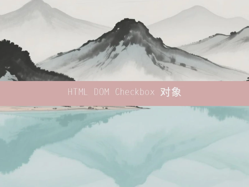 HTML DOM Checkbox 对象