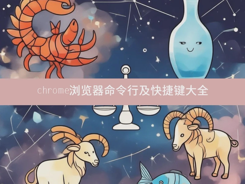 chrome浏览器命令行及快捷键大全