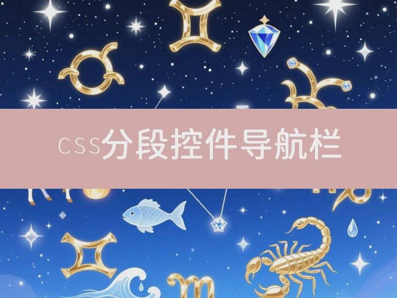 css分段控件导航栏