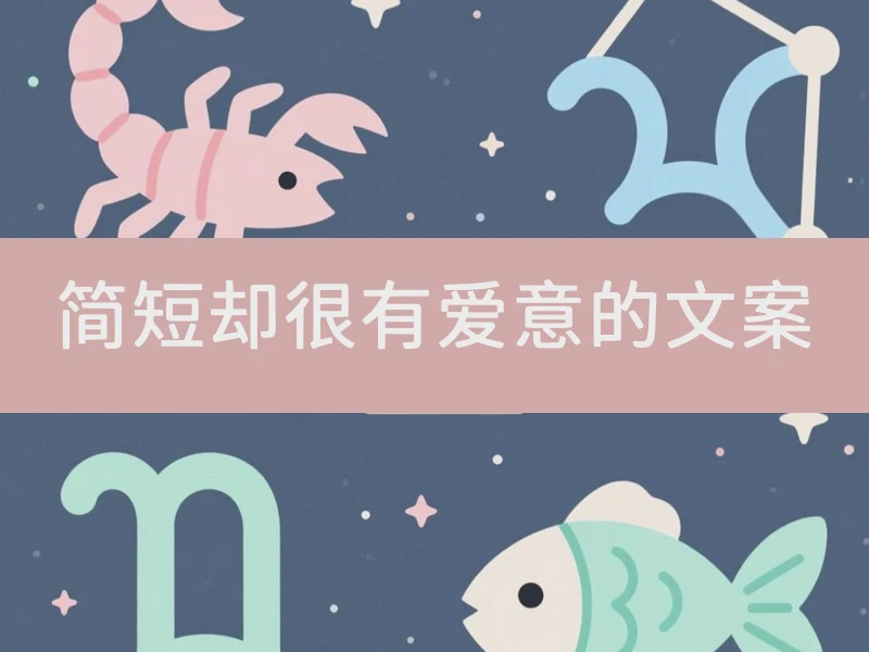 简短却很有爱意的文案