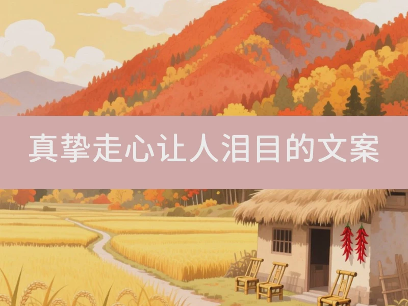 真挚走心让人泪目的文案