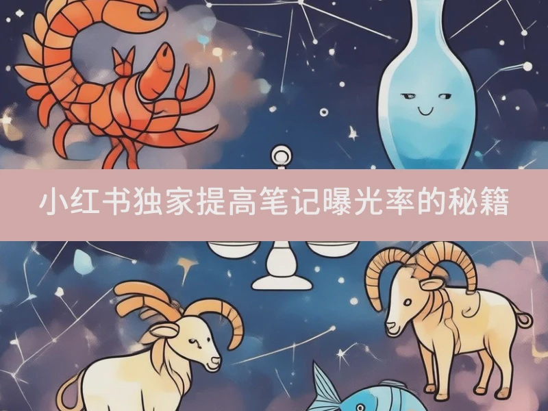 小红书独家提高笔记曝光率的秘籍