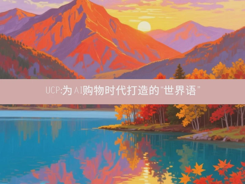 UCP：为AI购物时代打造的“世界语”