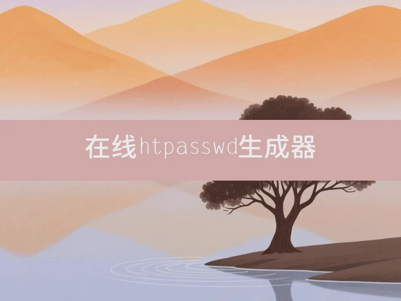 在线htpasswd生成器