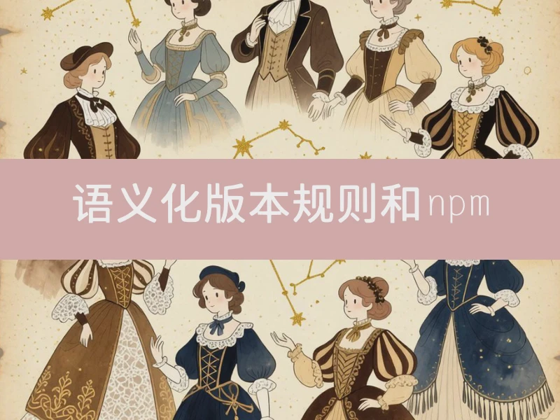 语义化版本规则和npm
