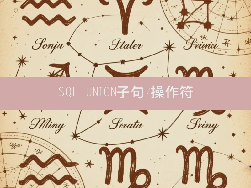 SQL UNION子句/操作符