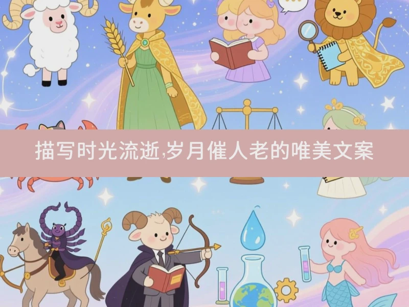 描写时光流逝，岁月催人老的唯美文案