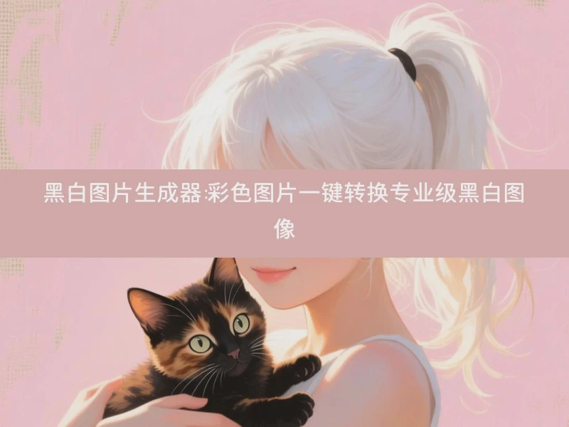 黑白图片生成器:彩色图片一键转换专业级黑白图像