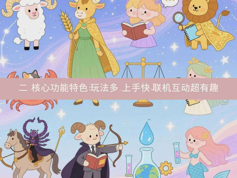 二、核心功能特色：玩法多、上手快，联机互动超有趣