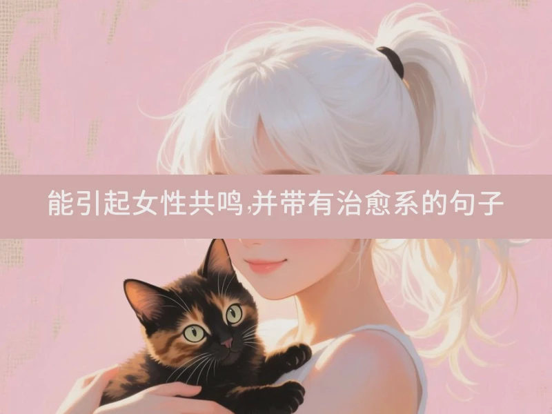 能引起女性共鸣，并带有治愈系的句子