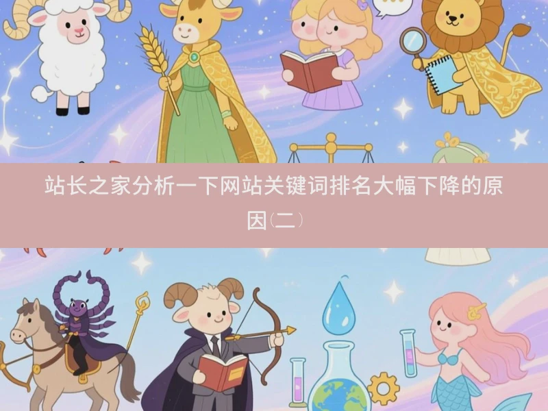 站长之家分析一下网站关键词排名大幅下降的原因(二)