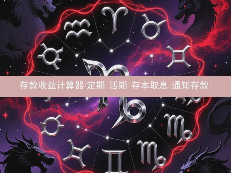 存款收益计算器(定期/活期/存本取息/通知存款)