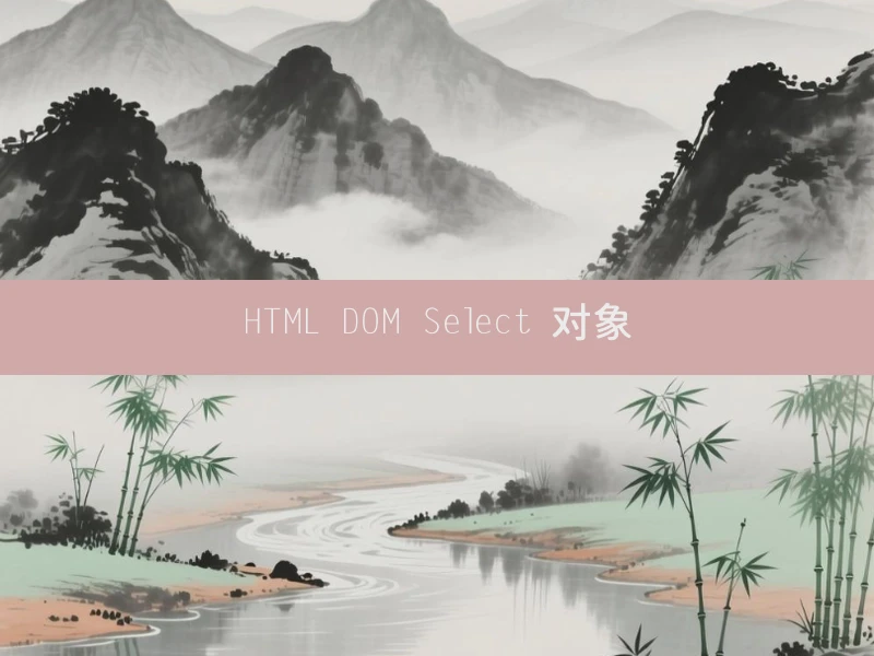HTML DOM Select 对象